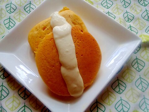 クリームチーズソースがけパンケーキo(^o^)o